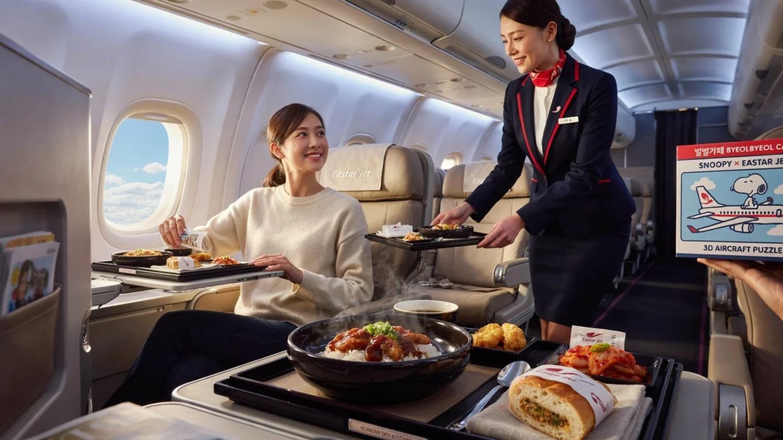 Eastar Jet, yeni Kore lezzetleriyle uçak içi yemek ve alışverişi genişletti haber görseli
