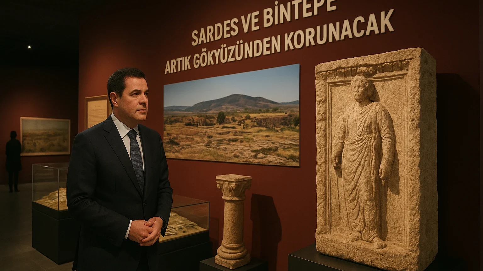 Manisa İl Kültür ve Turizm Müdürlüğü: Sardes ve Bintepe gökyüzünden korunacak haber görseli