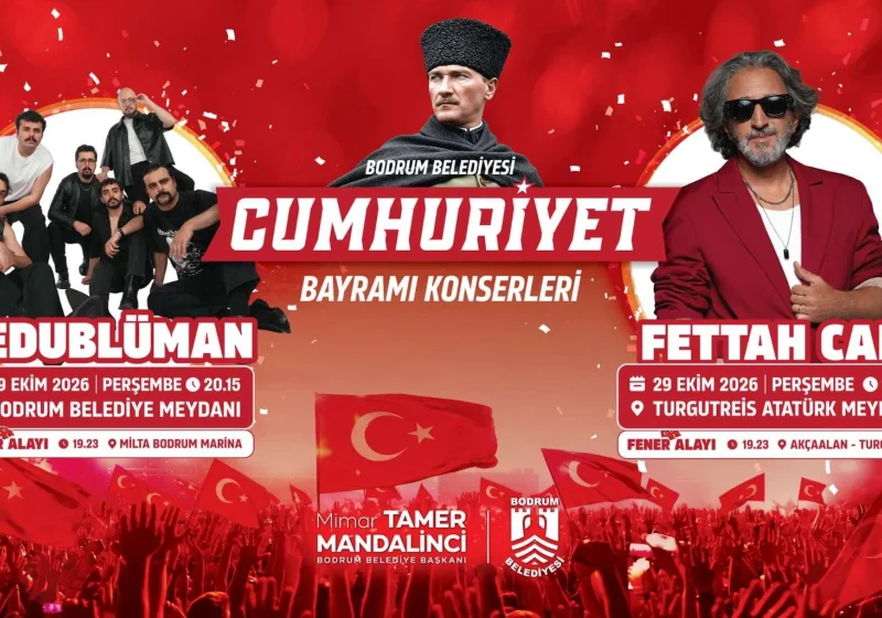 Bodrum’da 29 Ekim kutlamaları başladı: Bodrum Kaymakamlığı çelenk sundu, kortej ve fener alayları düzenlendi haber görseli