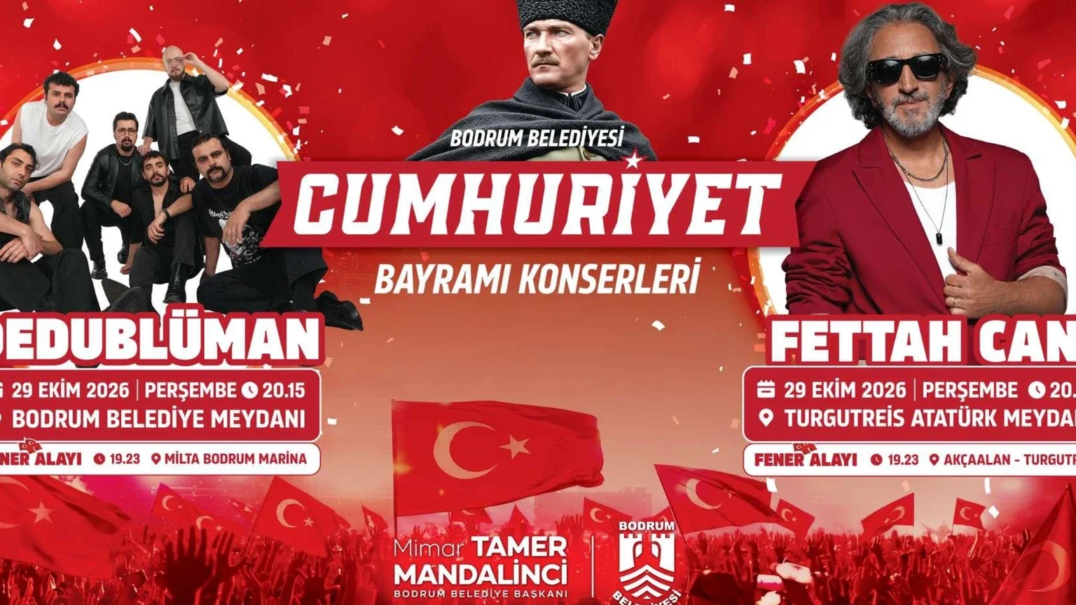 Bodrum’da 29 Ekim kutlamaları başladı: Bodrum Kaymakamlığı çelenk sundu, kortej ve fener alayları düzenlendi haber görseli