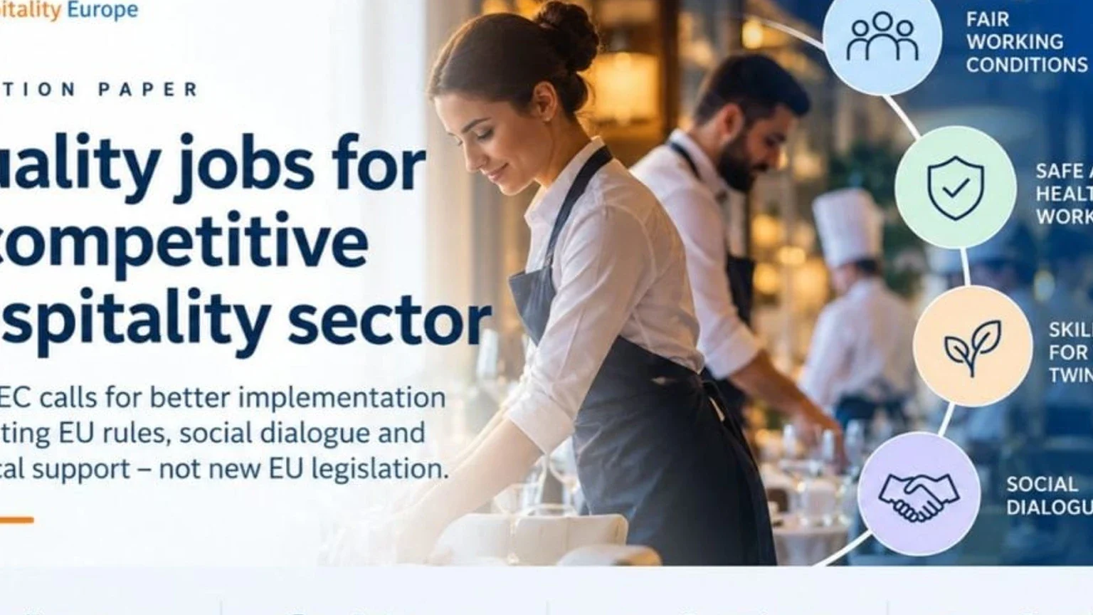 HOTREC, EU Quality Jobs Act uygulamasının etkin denetlenmesini ve sosyal diyalogun güçlendirilmesini istedi haber görseli
