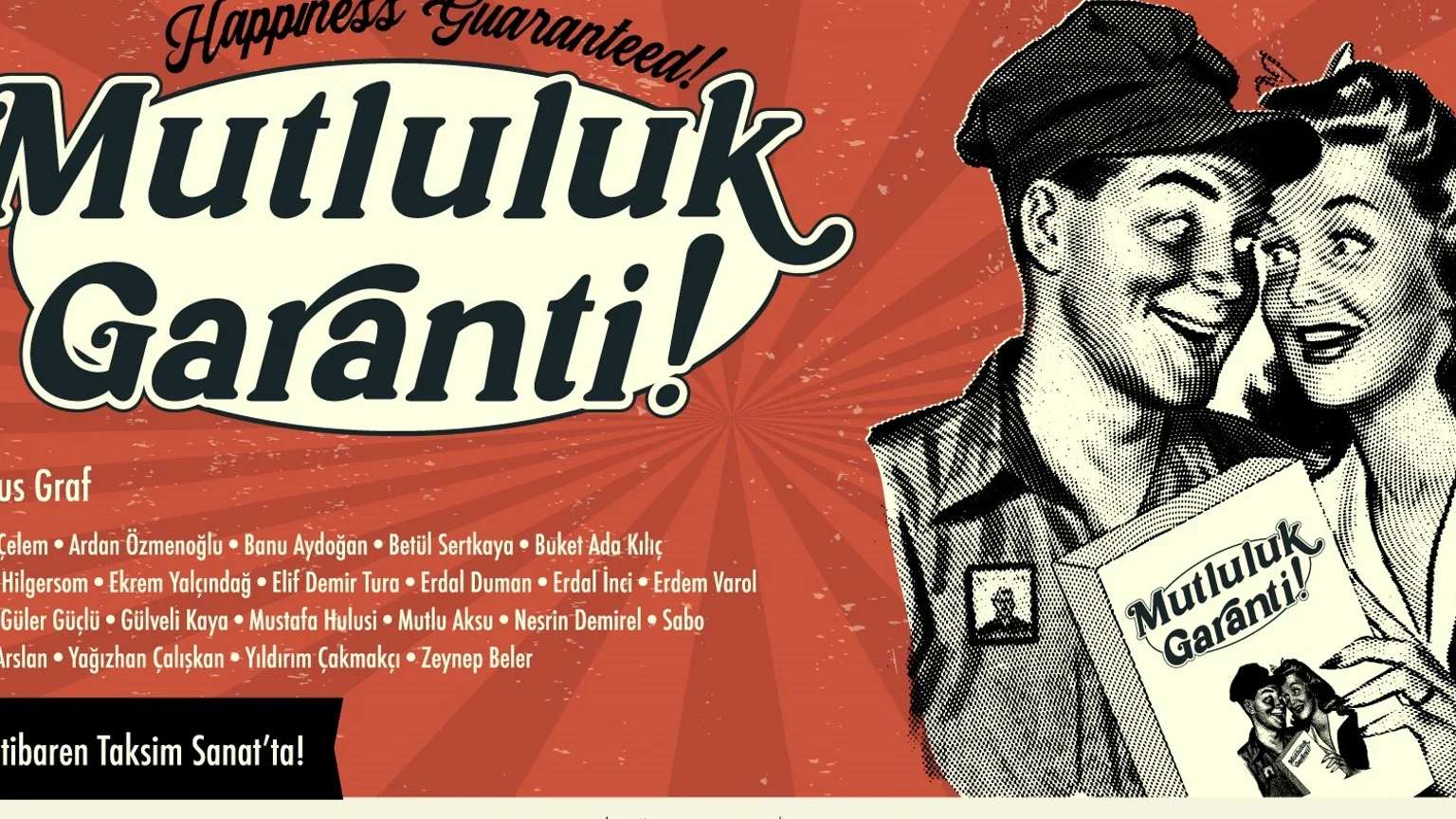 “Mutluluk Garanti!” sergisi, 4 Kasım’da Taksim Sanat’ta açıldı haber görseli