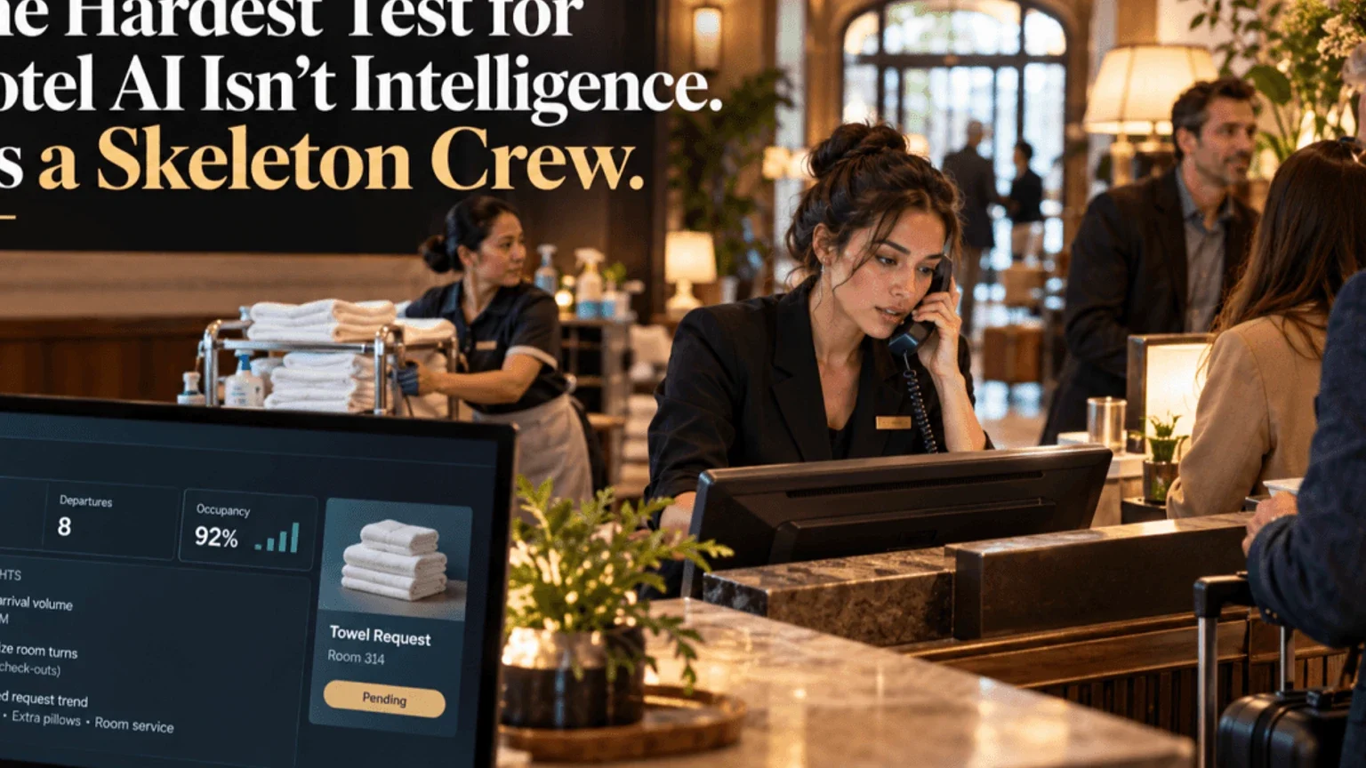 Hospitality Net, otel yapay zekâsının gerçek sınavının asgari personel koşullarında performans göstermek olduğunu savundu haber görseli