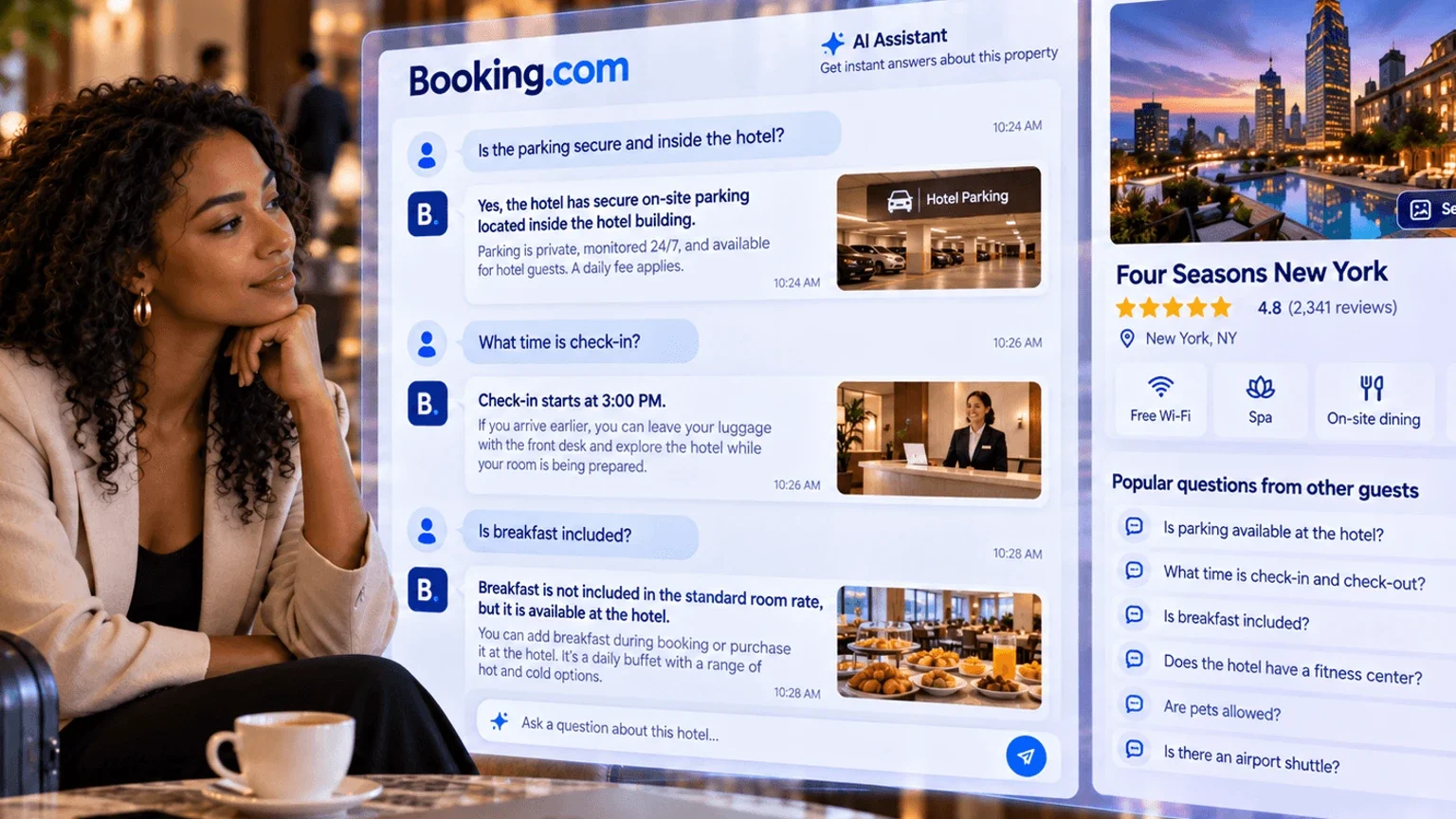 Booking.com’un yapay zekâsı rezervasyon öncesi sorulara ilandan yanıt veriyor haber görseli